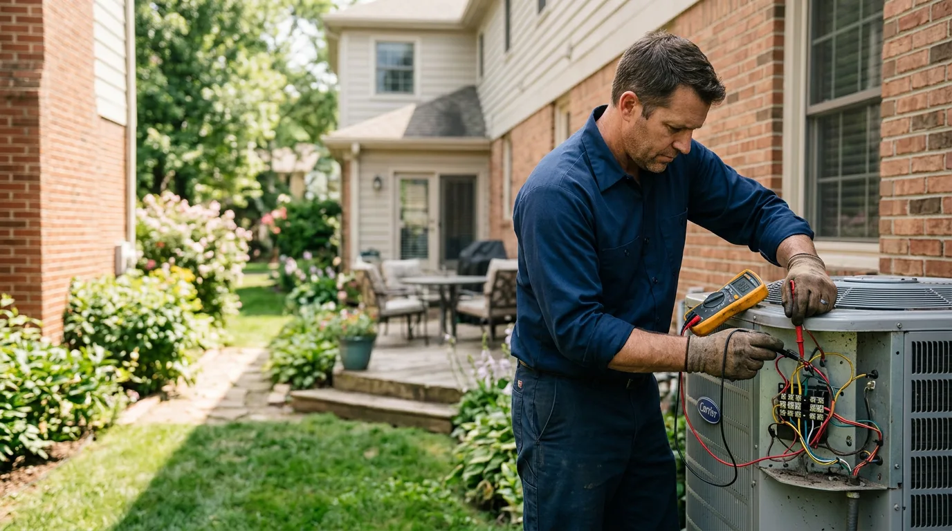 HVAC technician working near Bradford, NY